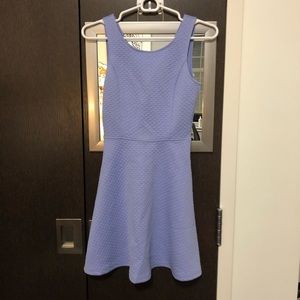 Lavender fit and flare dress